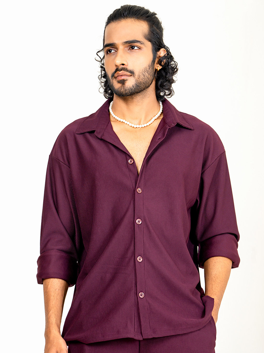 Maroon Cord shirt