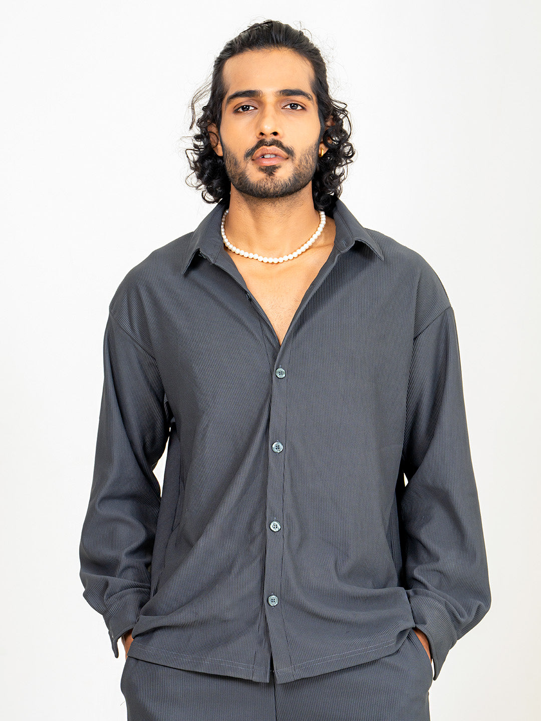 Dark Gray Cord shirt