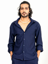 Navy Blue Cord shirt