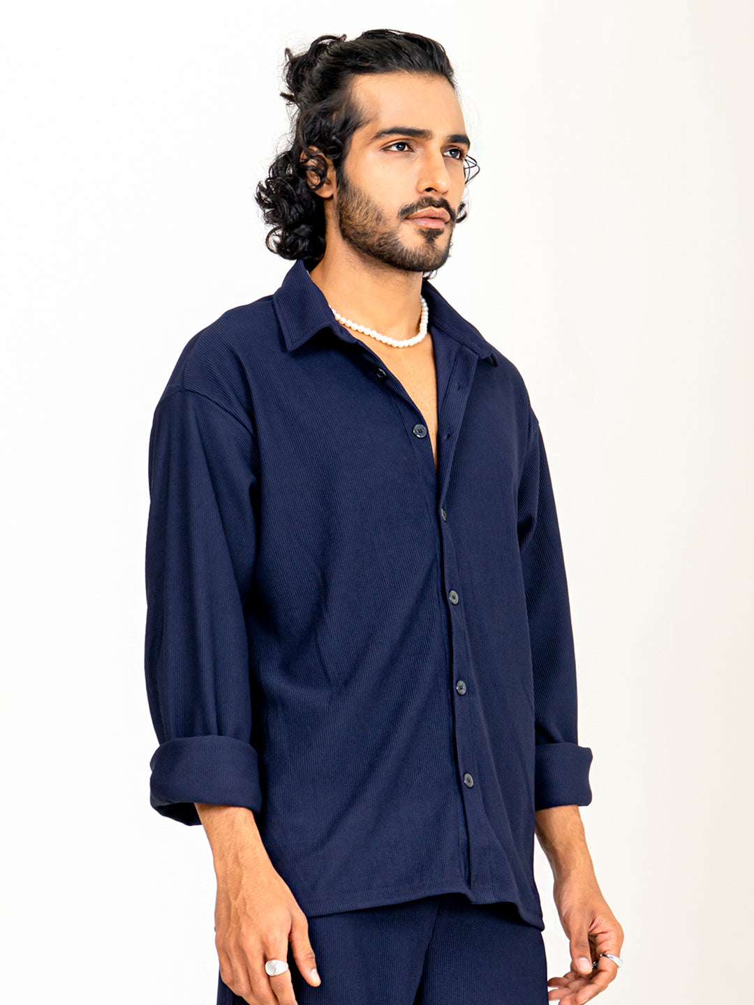 Navy Blue Cord shirt