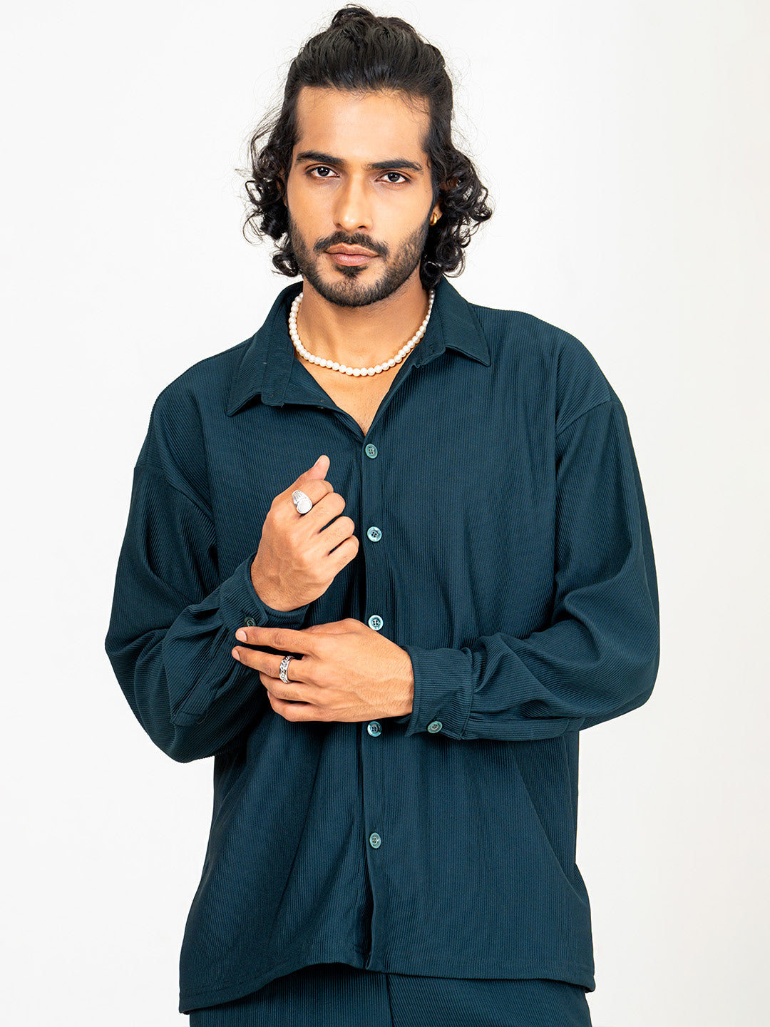 Teal Bluish Cord shirt