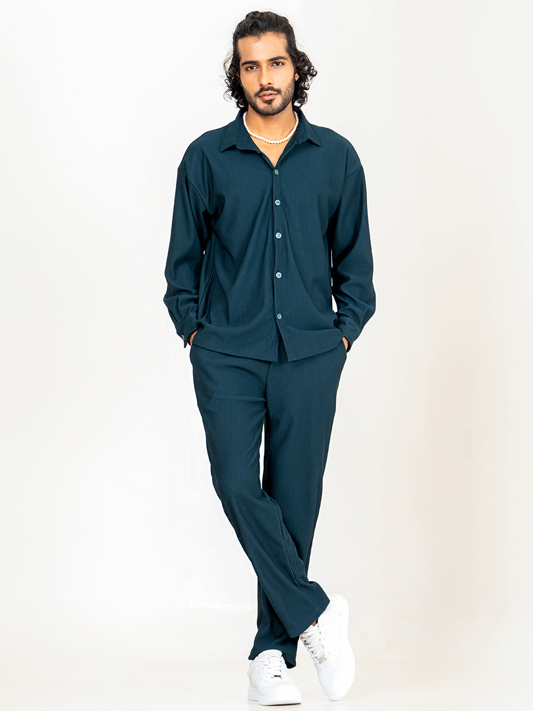 Teal Bluish Cord shirt