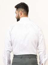 100% Cotton White Full Sleeves Shirt