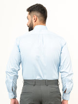 100% Cotton Sky Blue Full Sleeves Shirt