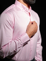 100% Cotton Light Pink Full Sleeves Shirt