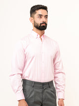 100% Cotton Light Pink Full Sleeves Shirt