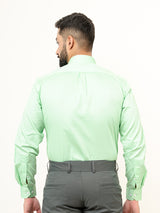 100% Cotton Mint Green Full Sleeves Shirt