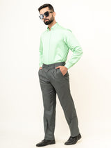 100% Cotton Mint Green Full Sleeves Shirt