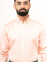 100% Cotton Peach Full Sleeves Shirt