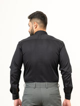 Black Full Sleeve Solid Shirt