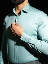 Sea Green Full Sleeve Solid Shirt