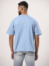 blue oversized t-shirt