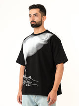 Black No Bad Trips Print Heavyweight Oversized T-shirt