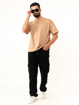 Brown French Terry Oversize T-shirt