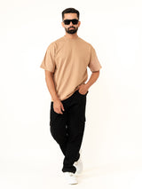 Brown French Terry Oversize T-shirt