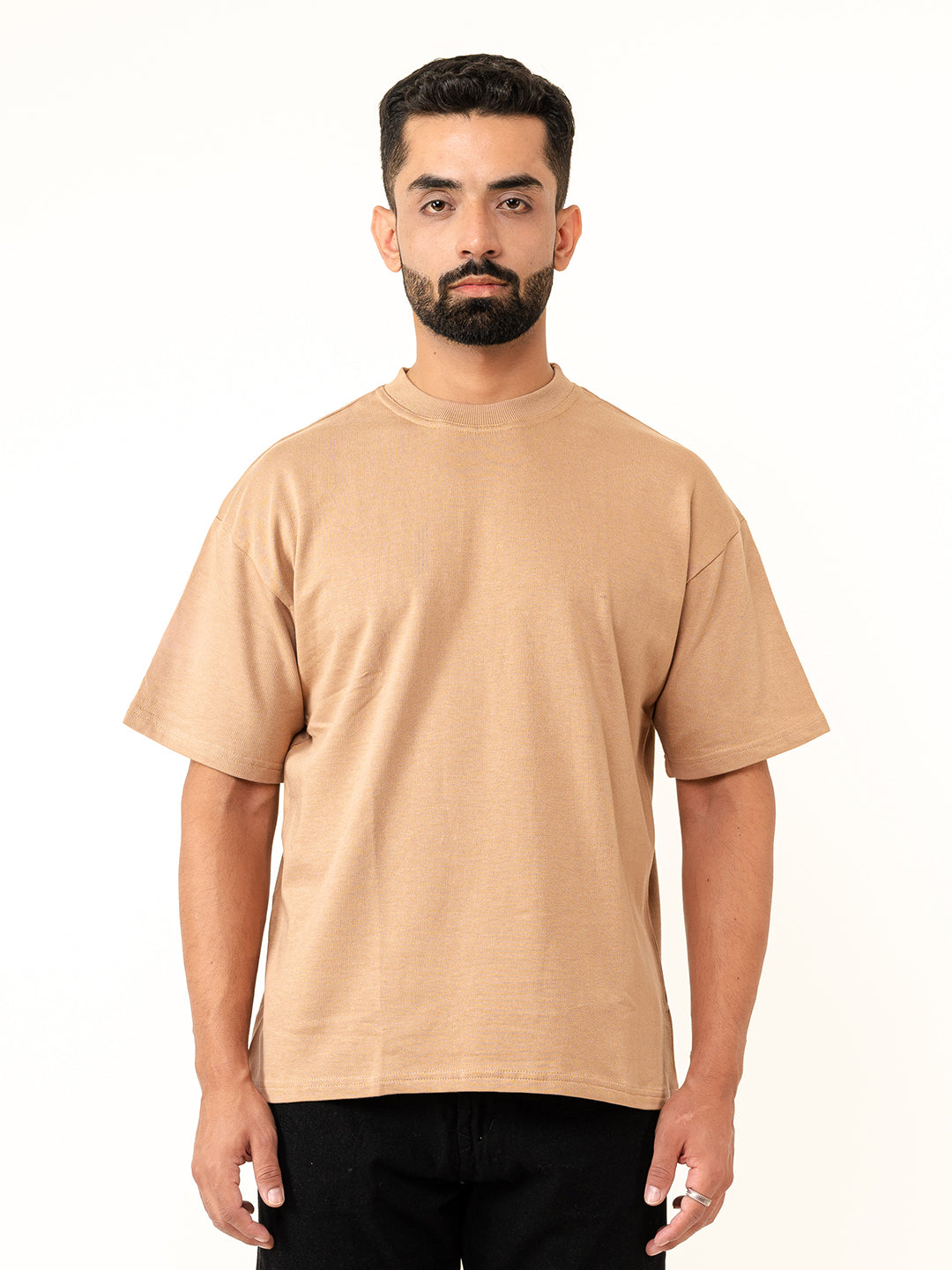 Brown French Terry Oversize T-shirt