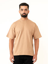 Brown French Terry Oversize T-shirt