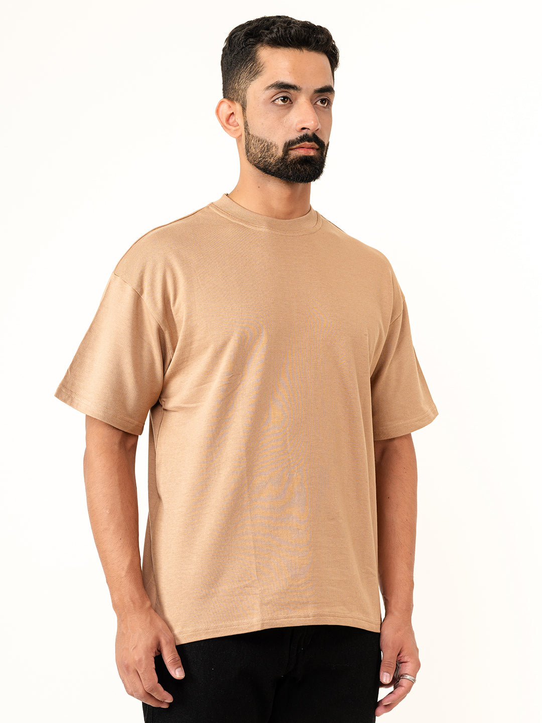 Brown French Terry Oversize T-shirt