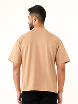 Brown French Terry Oversize T-shirt