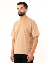 Brown French Terry Oversize T-shirt