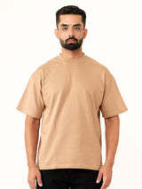 Brown French Terry Oversize T-shirt