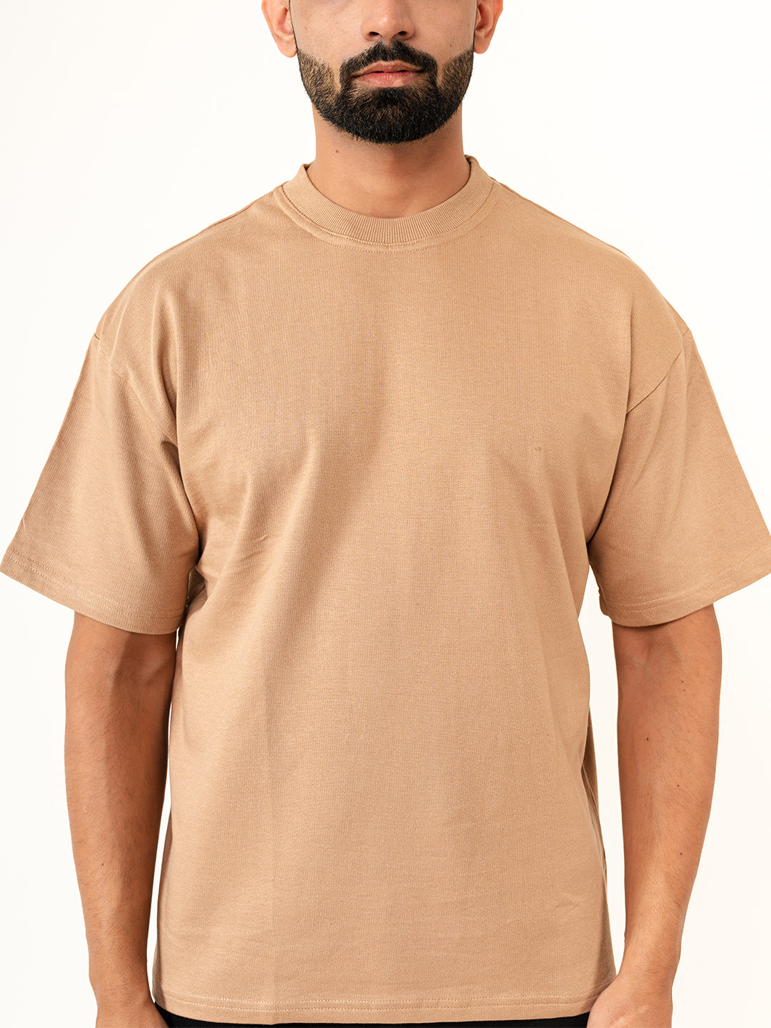 Brown French Terry Oversize T-shirt