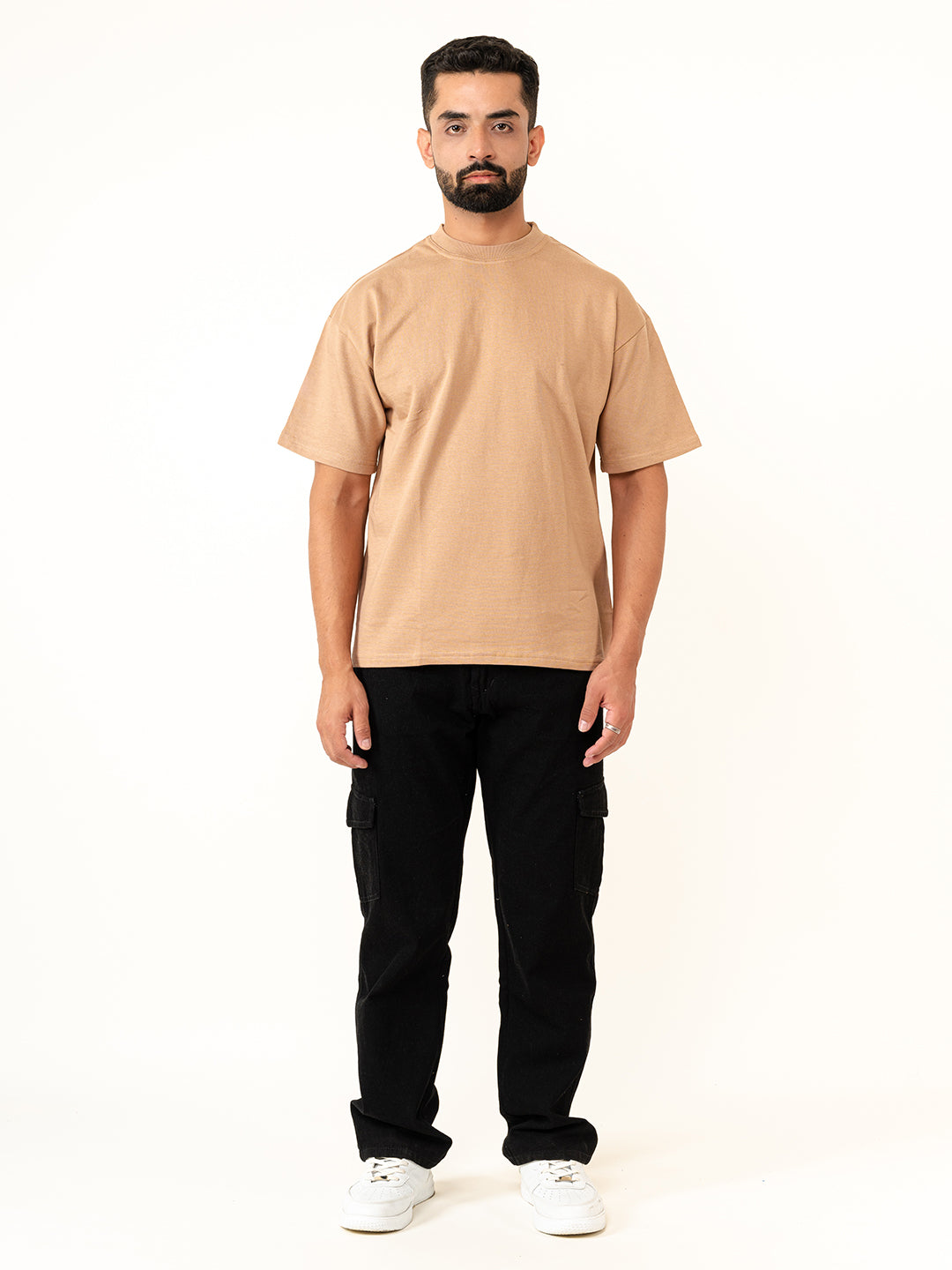 Brown French Terry Oversize T-shirt