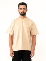 Light brown French Terry Oversized T-Shirt