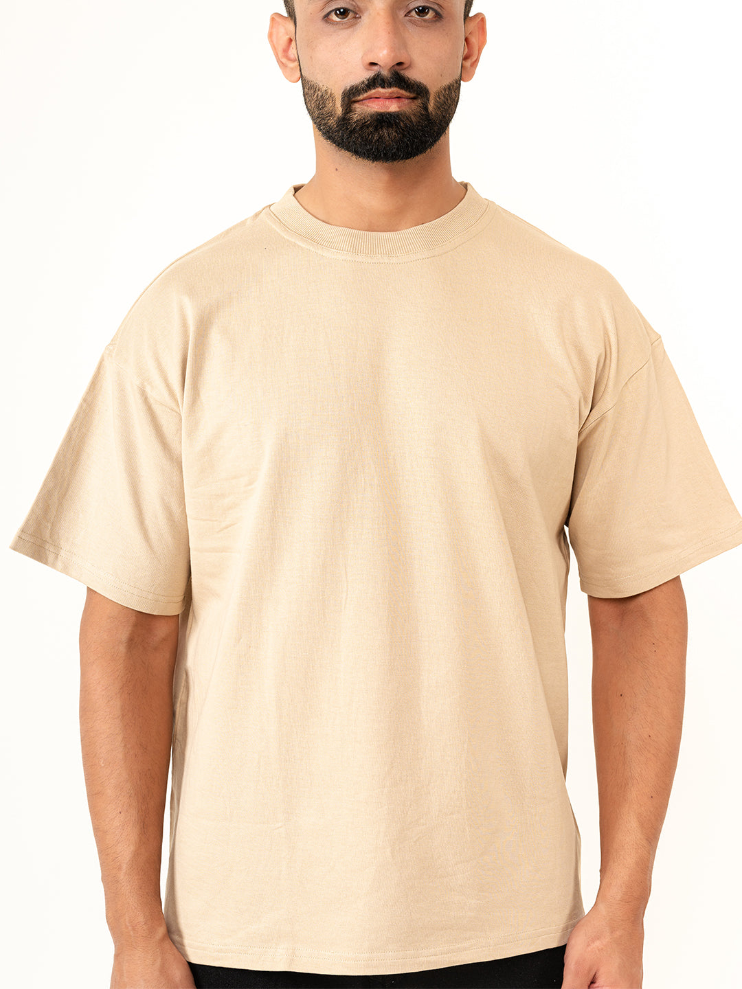 Light brown French Terry Oversized T-Shirt