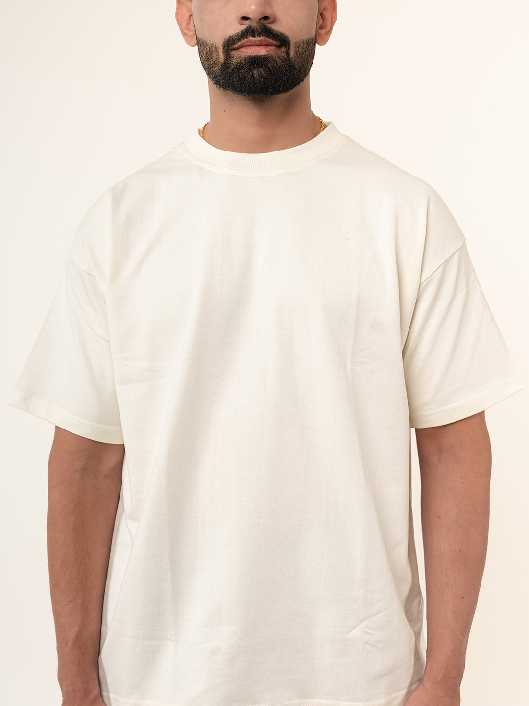 Off-white French Terry Oversized T-Shirt