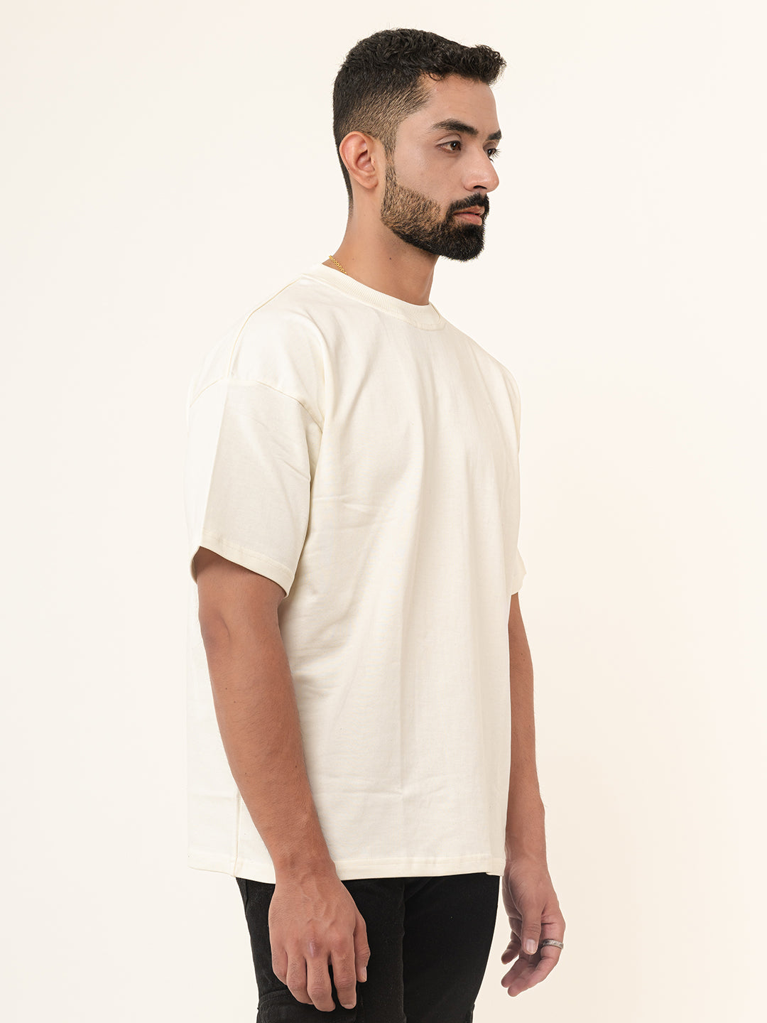 Off-white French Terry Oversized T-Shirt