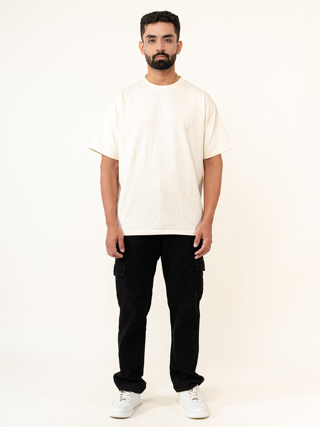 Off-white French Terry Oversized T-Shirt