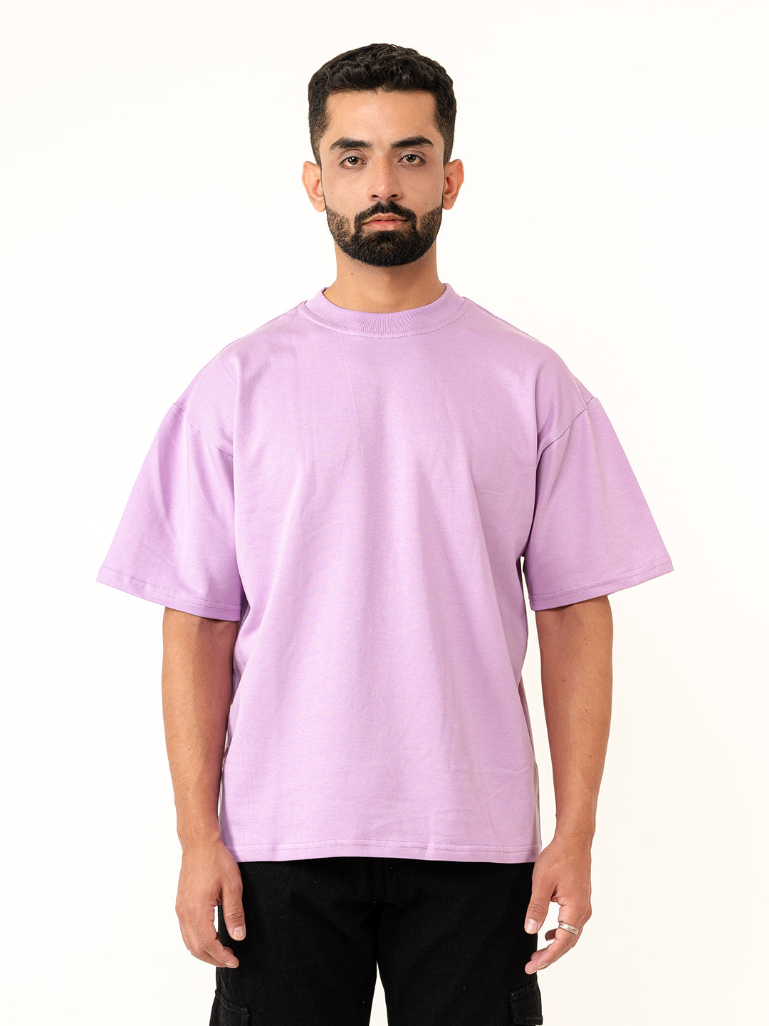 Purple French Terry Oversized T-shirt