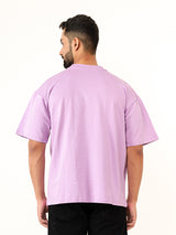 Purple French Terry Oversized T-shirt