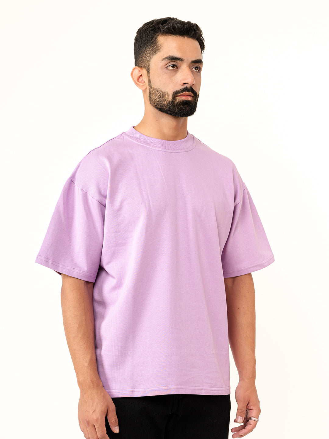 Purple French Terry Oversized T-shirt