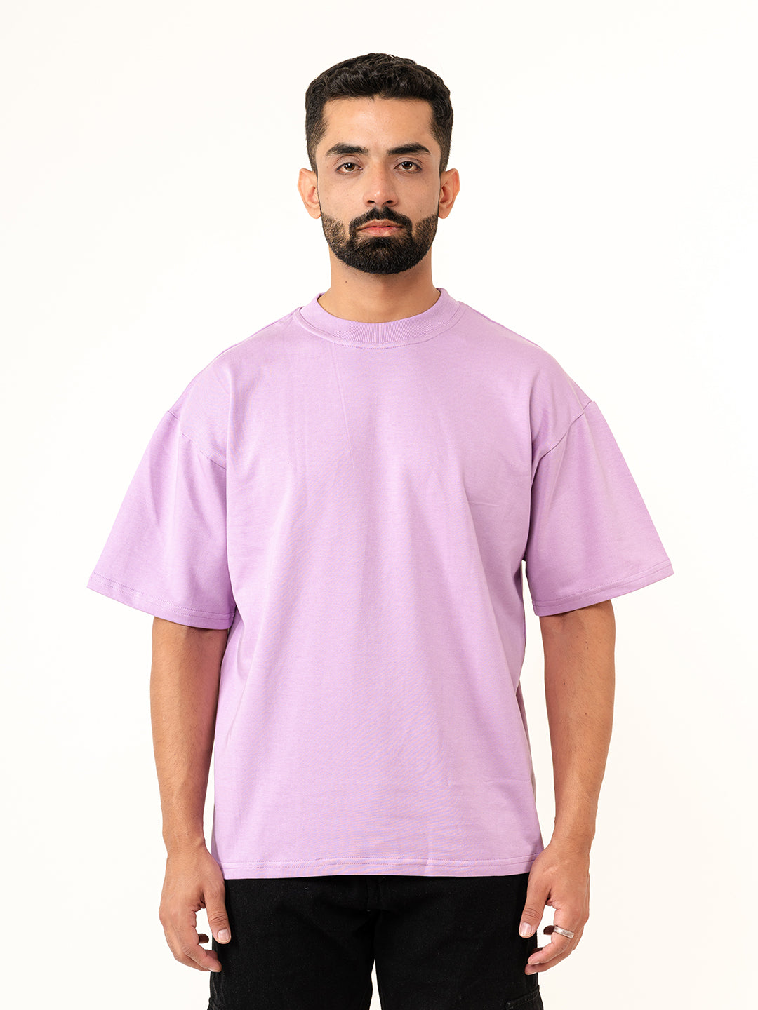 Purple French Terry Oversized T-shirt