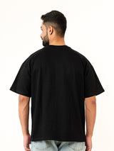 Black French Terry Oversized T-Shirt