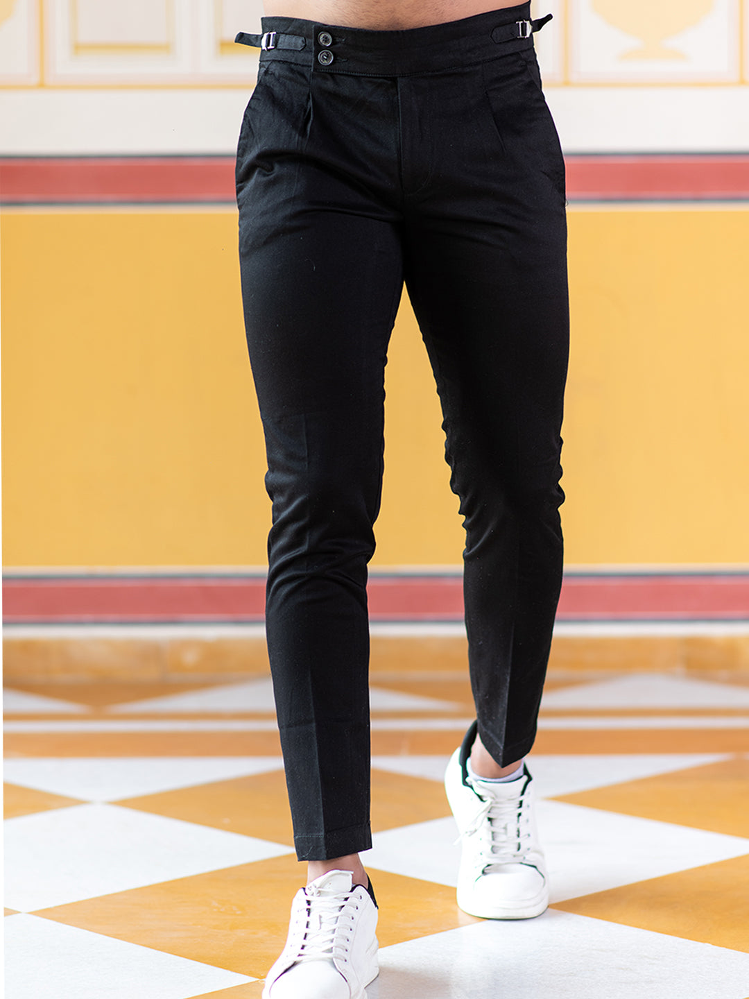 Buy Pesado Men Solid Beige Formal Trousers Online at Best Prices in India -  JioMart.