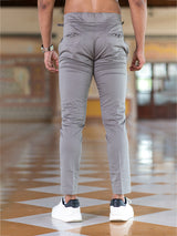 Grey Fusion Fit Mens Cotton Trouser