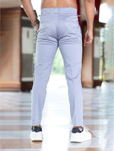 Light Grey Fusion Fit Mens Cotton Trouser