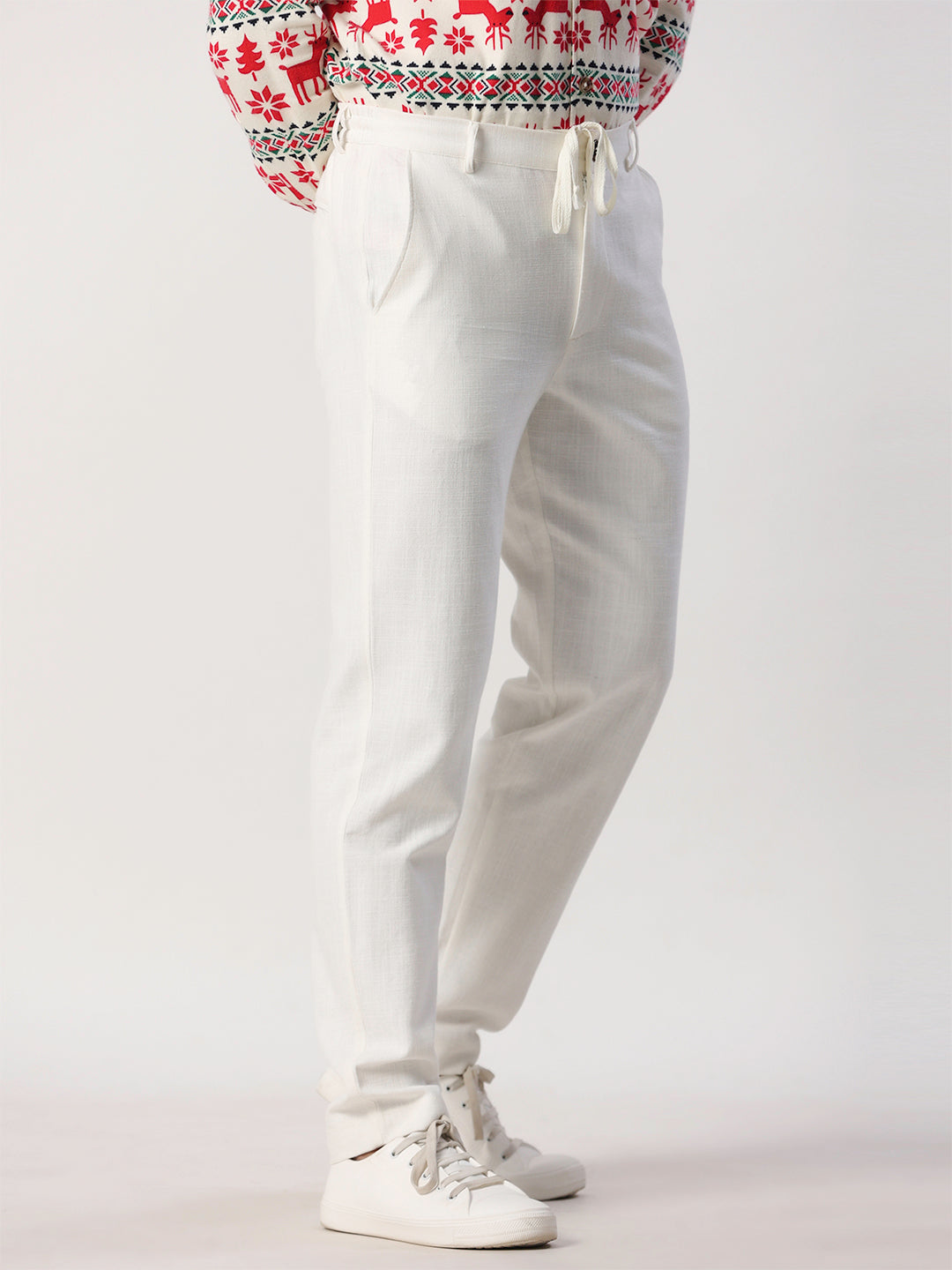 Buy Off White Trousers & Pants for Women by PIROH Online | Ajio.com