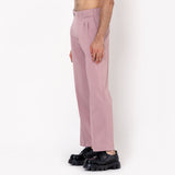 Two Buttons Double Pleated Salmon Pink Korean Pant