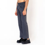 Two Buttons Double Pleated Dark Grey Korean Pant