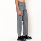 Double Pleated Grey Korean Pant