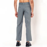 Double Pleated Grey Korean Pant