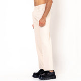 Double Pleated Cream Korean Pant