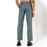 Single pleated grey korean pant