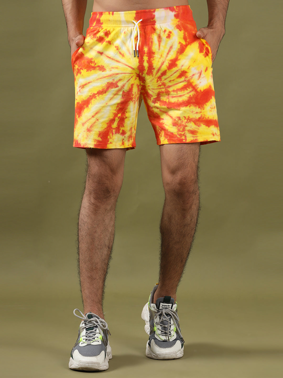 Red tie sales dye shorts