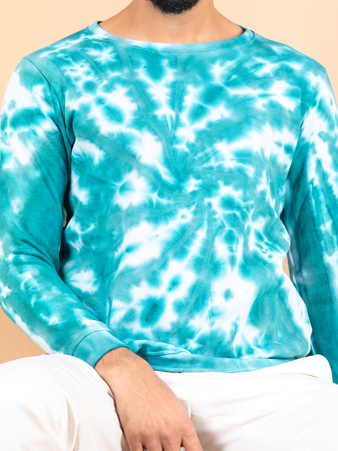 Sea Green Tie and Dye Sweater