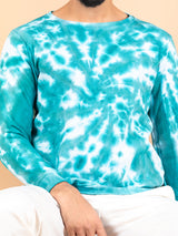 Sea Green Tie and Dye Sweater